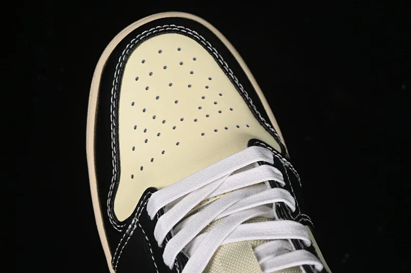 All categories Air Jordan Jordan series basketball shoes Air Jordan 1 Low G version pure original Air Jordan 1 Low "Coconut Milk Black" AJ1 Joe 1 island style low-top cultural basketball shoes HQ3437-101